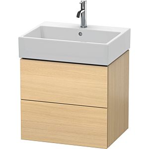 Duravit L-Cube Waschtisch-Unterschrank LC627507171 58,4x 45,9 cm, mediterane eiche, 2 Schubkästen, wandhängend