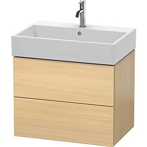 Duravit L-Cube vanity unit LC627607171 68.4 x 45.9 cm, Mediterranean oak, 2 drawers, wall-hung