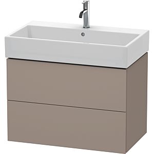 L-Cube Duravit vasque LC627704343 78,4x 45,9 cm, basalte mat, 2 tiroirs, suspendu