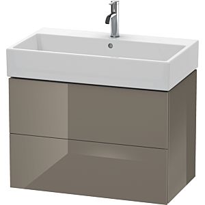Duravit L-Cube Waschtisch-Unterschrank LC627708989 78,4x 45,9 cm, flannel grey hochglanz, 2 Schubkästen, wandhängend
