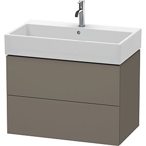 Duravit L-Cube Waschtisch-Unterschrank LC627709090 78,4x 45,9 cm, flannel grey seidenmatt, 2 Schubkästen, wandhängend