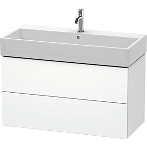 Duravit L-Cube vanity unit LC627801818 98.4x 45.9 cm, matt white, 2 drawers, wall-hung