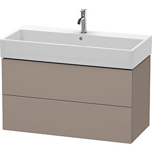 Duravit L-Cube Waschtisch-Unterschrank LC627804343 98,4x 45,9 cm, basalt matt, 2 Schubkästen, wandhängend