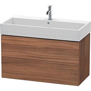 Duravit L-Cube vanity unit LC627807979 98.4x 45.9 cm, natural walnut, 2 drawers, wall-hung
