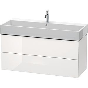 Duravit L-Cube vanity unit LC627900707 118.4x 45.9 cm, concrete gray matt, 2 drawers, wall-hung