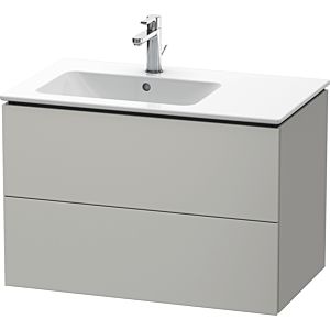 Duravit L-Cube vanity unit LC629100707 82x48.1x55cm, 2 drawers, basin left, concrete gray matt