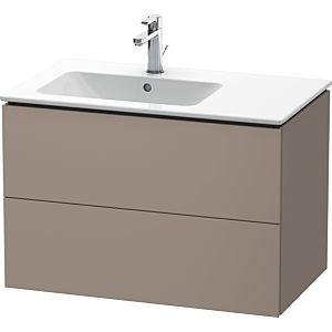 Duravit L-Cube Waschtisch-Unterschrank LC629104343 82x48,1x55cm, 2 Schubkästen, Becken links, basalt matt