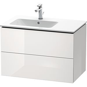 Duravit L-Cube vanity unit LC629108585 82x48.1x55cm, 2 drawers, basin left, white high gloss