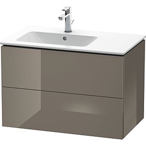 Duravit L-Cube vanity unit LC629108989 82x48.1x55cm, 2 drawers, basin left, flannel gray high gloss