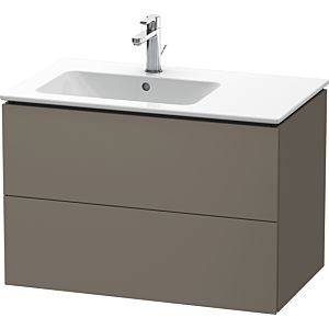 Duravit L-Cube Waschtisch-Unterschrank LC629109090 82x48,1x55cm, 2 Schubkästen, Becken links, flannel grey seidenmatt