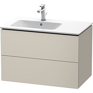 Duravit L-Cube meuble sous-vasque LC629109191 82x48,1x55cm, 2 tiroirs, vasque à gauche, taupe mat