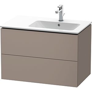 Duravit L-Cube vanity unit LC629204343 82x48.1x55cm, 2 drawers, basin on the right, matt basalt