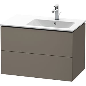 Duravit L-Cube Waschtisch-Unterschrank LC629209090 82x48,1x55cm, 2 Schubkästen, Becken rechts, flannel grey seidenmatt
