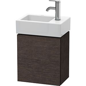 Duravit L-Cube vanity unit LC6293R7272 36.4x24.1x40cm, wall-hung, door on the right, brushed dark oak