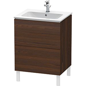 L-Cube Duravit vasque LC662506969 62 x 48, 2000 cm, noyer brossé, 2 coulissants, debout