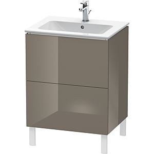 Duravit L-Cube Waschtisch-Unterschrank LC662508989 62 x 48,1 cm, flannel grey hochglanz, 2 Auszüge, stehend