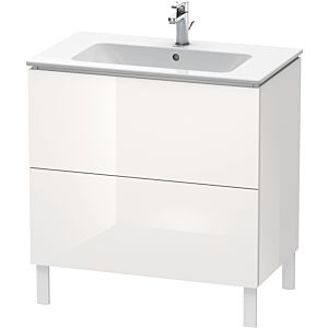 Duravit L-Cube Waschtisch-Unterschrank LC662602222 82 x 48,1 cm, weiß hochglanz, 2 Auszüge, stehend