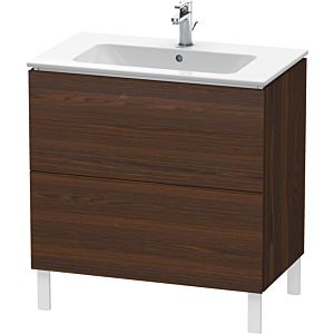 Duravit L-Cube vanity unit LC662606969 82 x 48, 2000 cm, brushed walnut, 2 pull-outs, standing