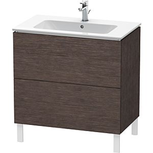 Duravit L-Cube vanity unit LC662607272 82 x 48, 2000 cm, dark brushed oak, 2 pull-outs, standing