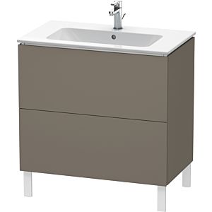 Duravit L-Cube vanity unit LC662609090 82 x 48, 2000 cm, flannel gray silk matt, 2 pull-outs, standing