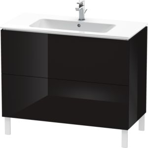 L-Cube Duravit vasque LC662704040 102 x 48, match2 cm, noir brillant, 2 2000
