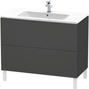 Duravit L-Cube vanity unit LC662704949 102 x 48, match2 cm, matt graphite, 2 2000