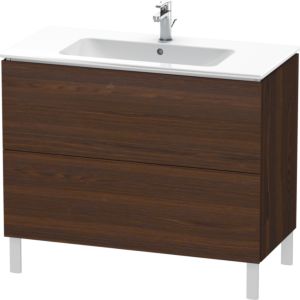 Duravit L-Cube Waschtisch-Unterschrank LC662706969 102 x 48,1 cm, nussbaum gebürstet, 2 Auszüge, stehend