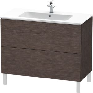 Duravit L-Cube vanity unit LC662707272 102 x 48, 2000 cm, dark brushed oak, 2 pull-outs, standing