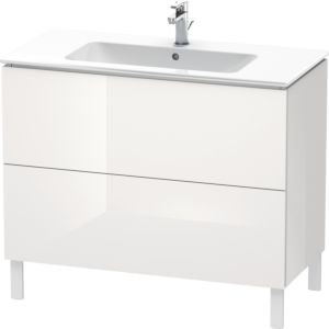 L-Cube Duravit vasque LC662708585 102 x 48, 2000 cm, match2 brillant, 2 blanc
