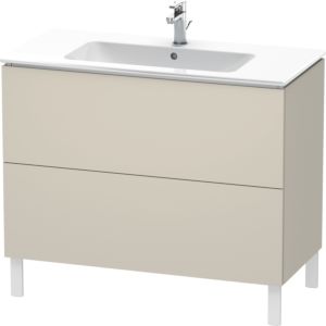 Duravit L-Cube Waschtisch-Unterschrank LC662709191 102 x 48,1 cm, taupe matt, 2 Auszüge, stehend