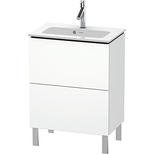 Duravit L-Cube Waschtisch-Unterschrank LC667301818 62 x 39,1 cm, weiß matt, 2 Auszüge, stehend