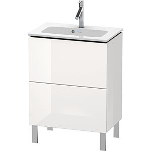 Duravit L-Cube Waschtisch-Unterschrank LC667302222 62 x 39,1 cm, weiß hochglanz, 2 Auszüge, stehend