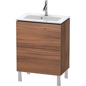 Duravit L-Cube Waschtisch-Unterschrank LC667307979 62 x 39,1 cm, nussbaum natur, 2 Auszüge, stehend