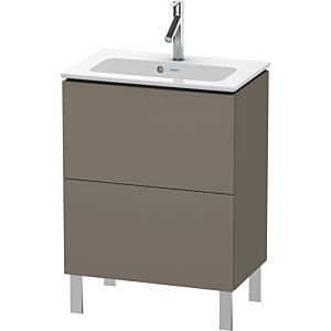 L-Cube Duravit vasque LC667309090 62 x 39, 2000 cm, flanelle gris soie mat, 2 coulissants, debout