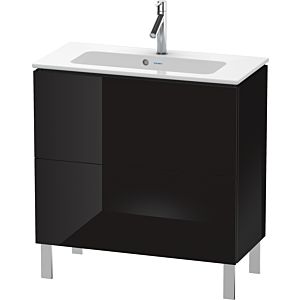 Duravit L-Cube vanity unit LC667404040 82 x 39, match2 cm, black high gloss, 2 2000