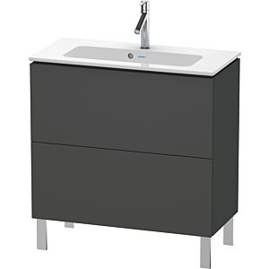 Duravit L-Cube vanity unit LC667404949 82 x 39, match2 cm, matt graphite, 2 2000