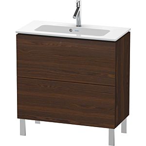 Duravit L-Cube Waschtisch-Unterschrank LC667406969 82 x 39,1 cm, nussbaum gebürstet, 2 Auszüge, stehend