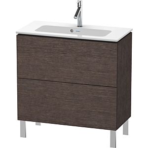 Duravit L-Cube vanity unit LC667407272 82 x 39, 2000 cm, dark brushed oak, 2 pull-outs, standing