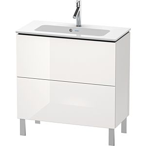 Duravit L-Cube Waschtisch-Unterschrank LC667408585 82 x 39,1 cm, weiß hochglanz, 2 Auszüge, stehend