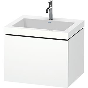L-Cube Duravit vasque LC6916O1818 60 x48 cm, trou pour robinet 2000 blanc mat, coulissant 2000