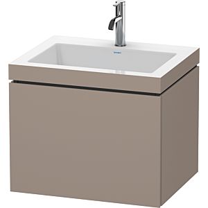 Duravit L-Cube vanity unit LC6916O4343 60 x48 cm, 2000 tap hole, basalt matt, 2000 pull-out