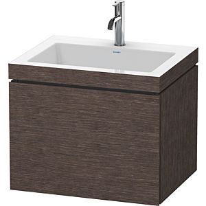 L-Cube Duravit vasque LC6916O7272 60 x48 cm, trou pour robinet 2000 2000 foncé brossé, coulissant match2