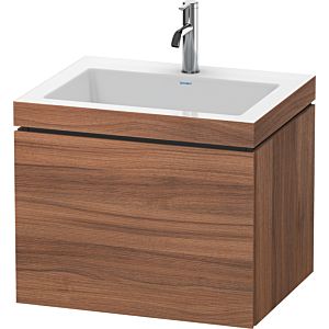 Duravit L-Cube Waschtisch-Unterschrank LC6916O7979 60 x48 cm, 1 Hahnloch, nussbaum natur, 1 Auszug