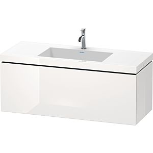 L-Cube Duravit vasque LC6919N8585 120 x 48 cm, sans trou pour robinetterie, blanc brillant, 2000 coulissant