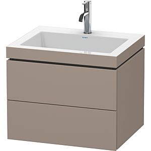 Duravit L-Cube vanity unit LC6926O4343 60 x48 cm, 2000 tap hole, basalt matt, 2 drawers