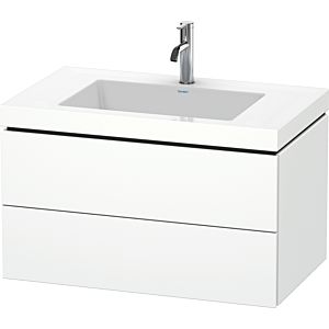 Duravit L-Cube vanity unit LC6927O1818 80 x 48 cm, 2000 tap hole, matt white, 2 drawers