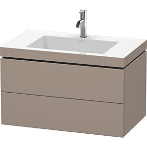 L-Cube Duravit vasque LC6927O4343 80 x 48 cm, 2000 , basalte mat, 2 tiroirs