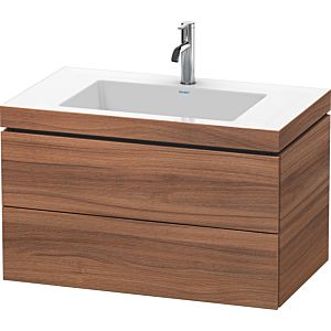 Duravit L-Cube vanity unit LC6927O7979 80 x 48 cm, 2000 tap hole, natural walnut, 2 drawers
