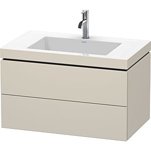 L-Cube Duravit vasque LC6927O9191 80 x 48 cm, 2000 , taupe mat, 2 tiroirs