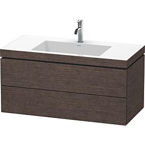 L-Cube Duravit vasque LC6928O7272 100 x 48 cm, 2000 , chêne foncé brossé, 2 tiroirs